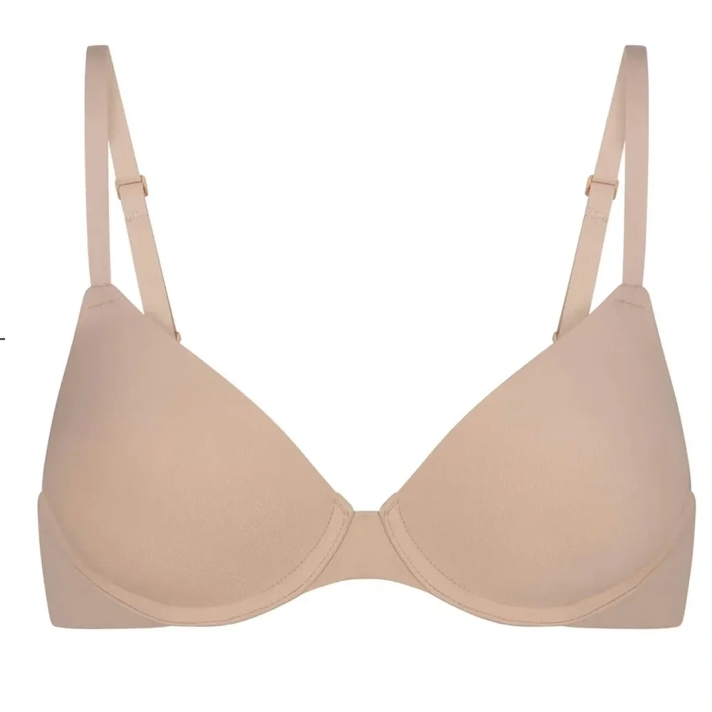 Skims Fits Everybody t-shirt Demi bra Mica color Size 34H New with tag - Picture 3 of 12